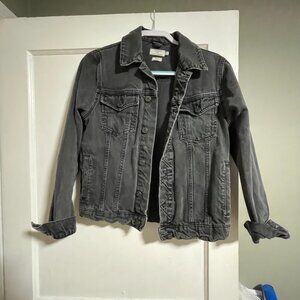 Topshop / Topman Black Classic Denim / Jean Jacket